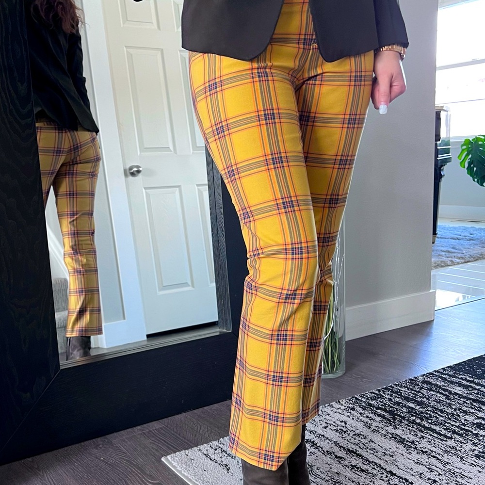 Anthropologie Maeve Plaid women pants